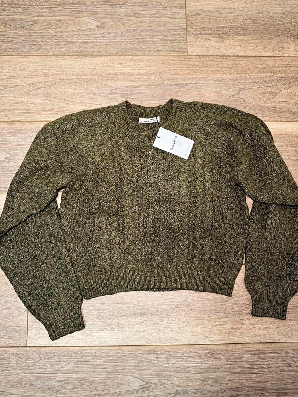 Pull&Bear Olive Crew Neck Sweater NWT